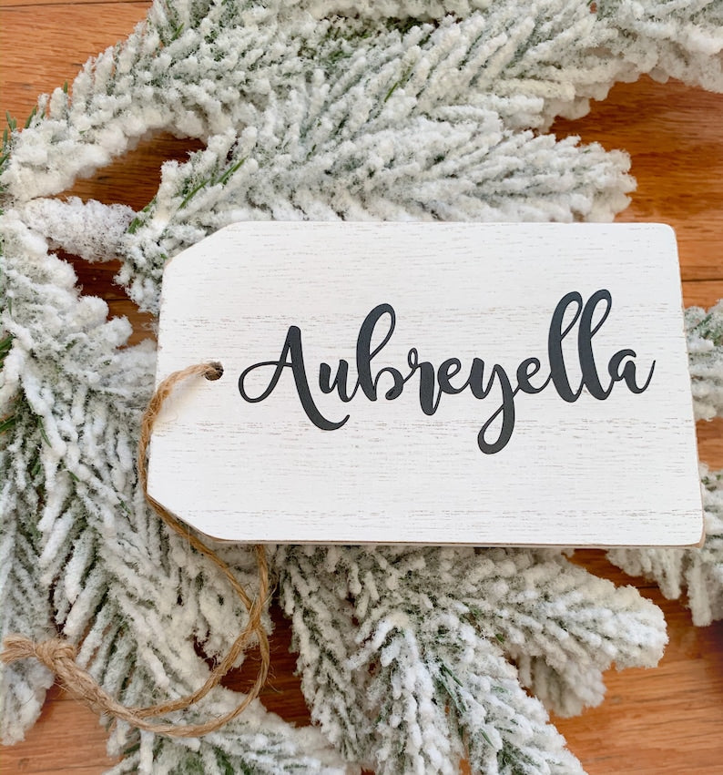 Custom Wooden Gift Tag