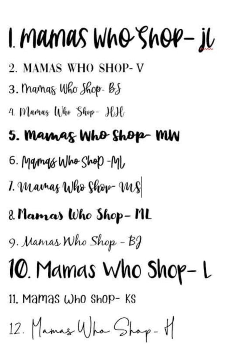 FREE SHIPPING Name Only