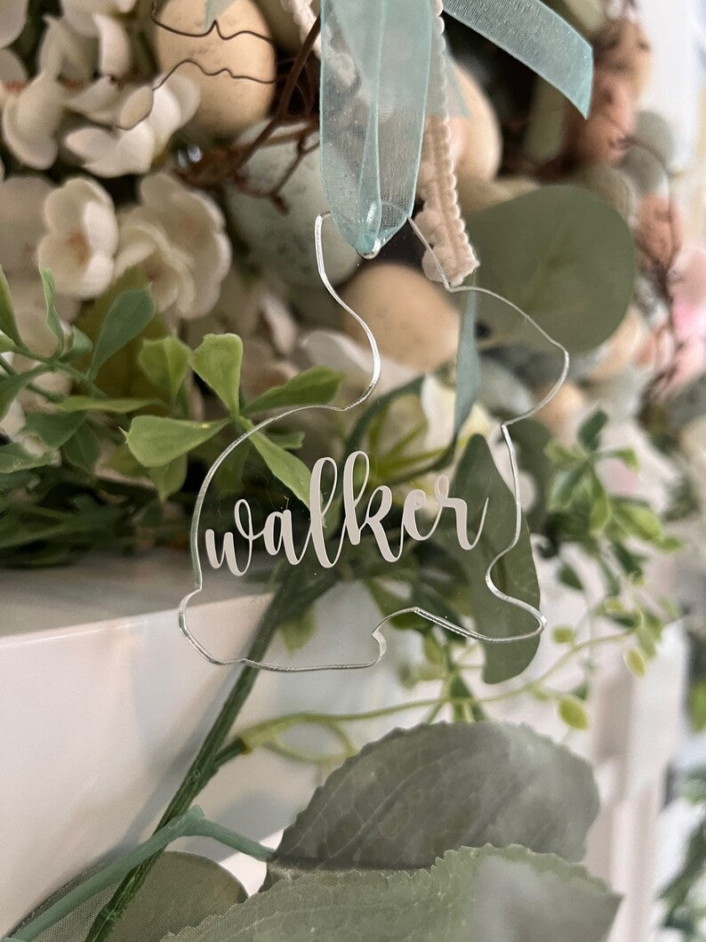 Personalized Name Easter Gift Basket Tag