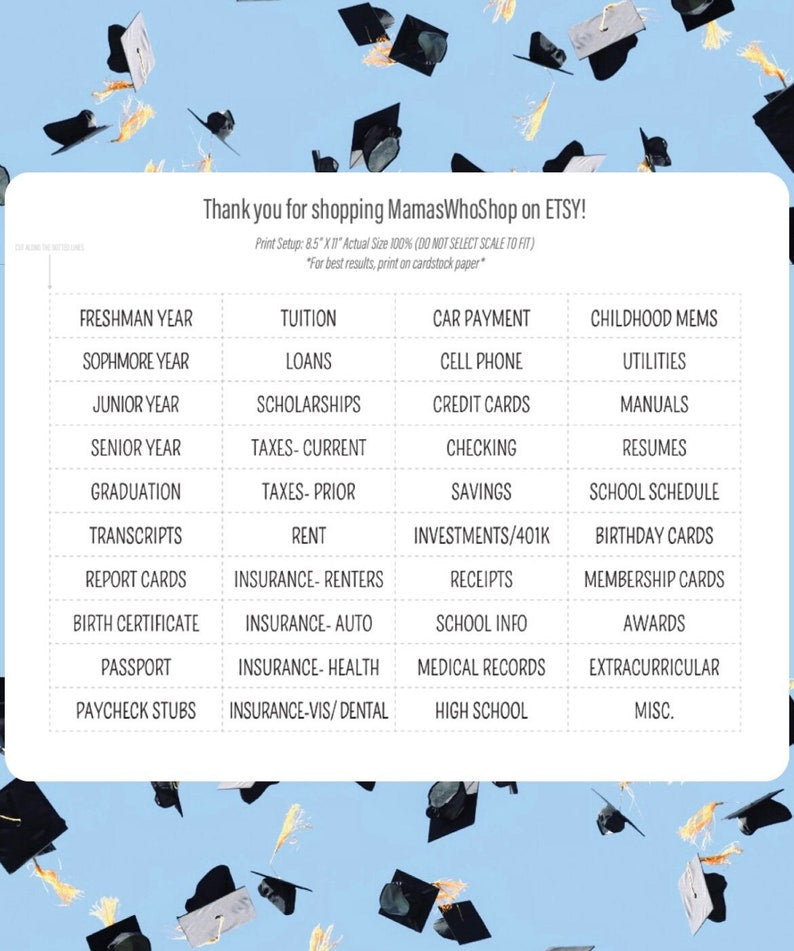 Printable Milestone tote Labels