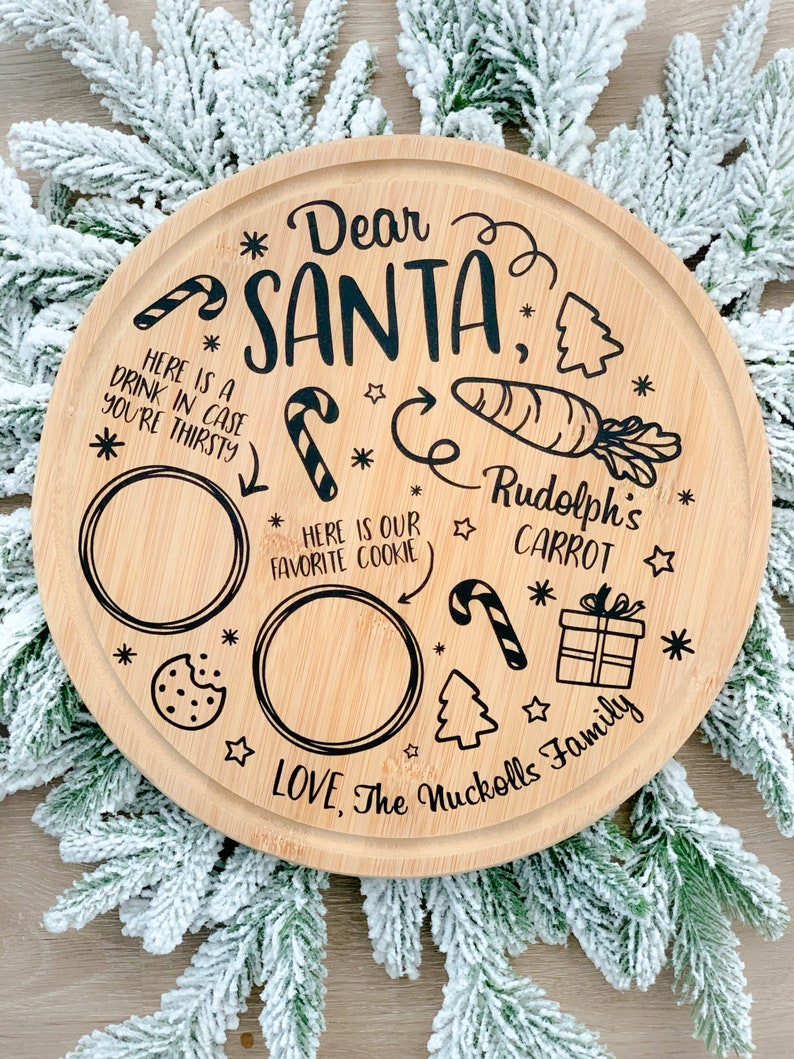 2023 Custom Santa Cookie Tray