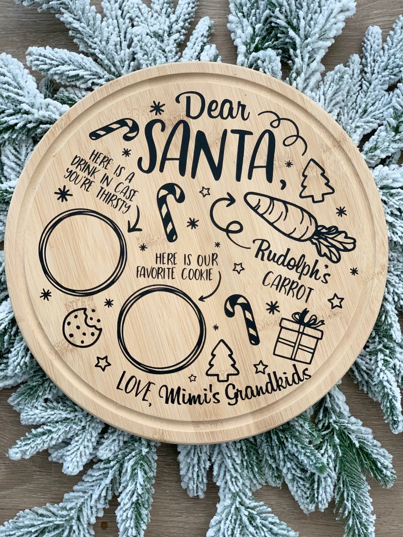 2023 Custom Santa Cookie Tray