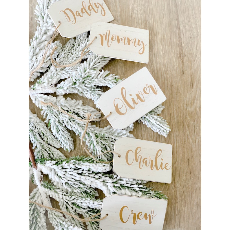 Natural Custom Wooden Gift Tag