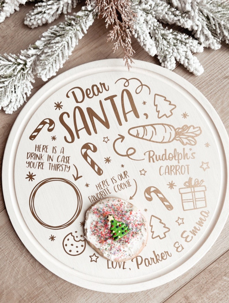 2023 Custom Santa Cookie Tray