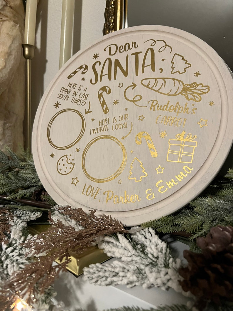 2023 Custom Santa Cookie Tray